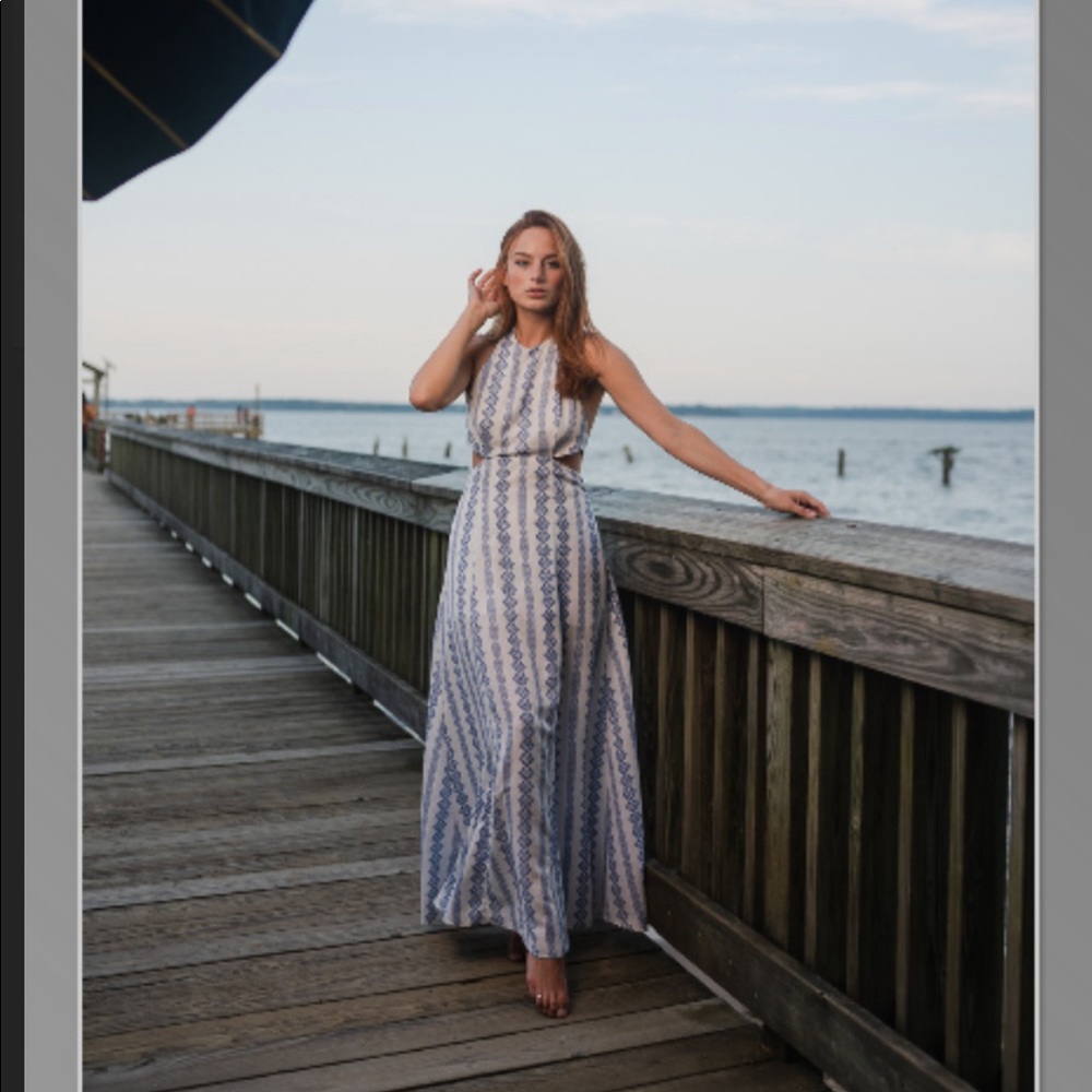 Vintage Grecian Maxi Dress